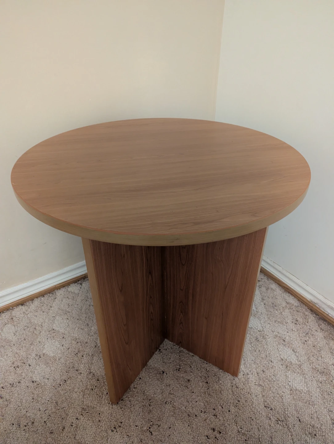 Round Wood Side Table