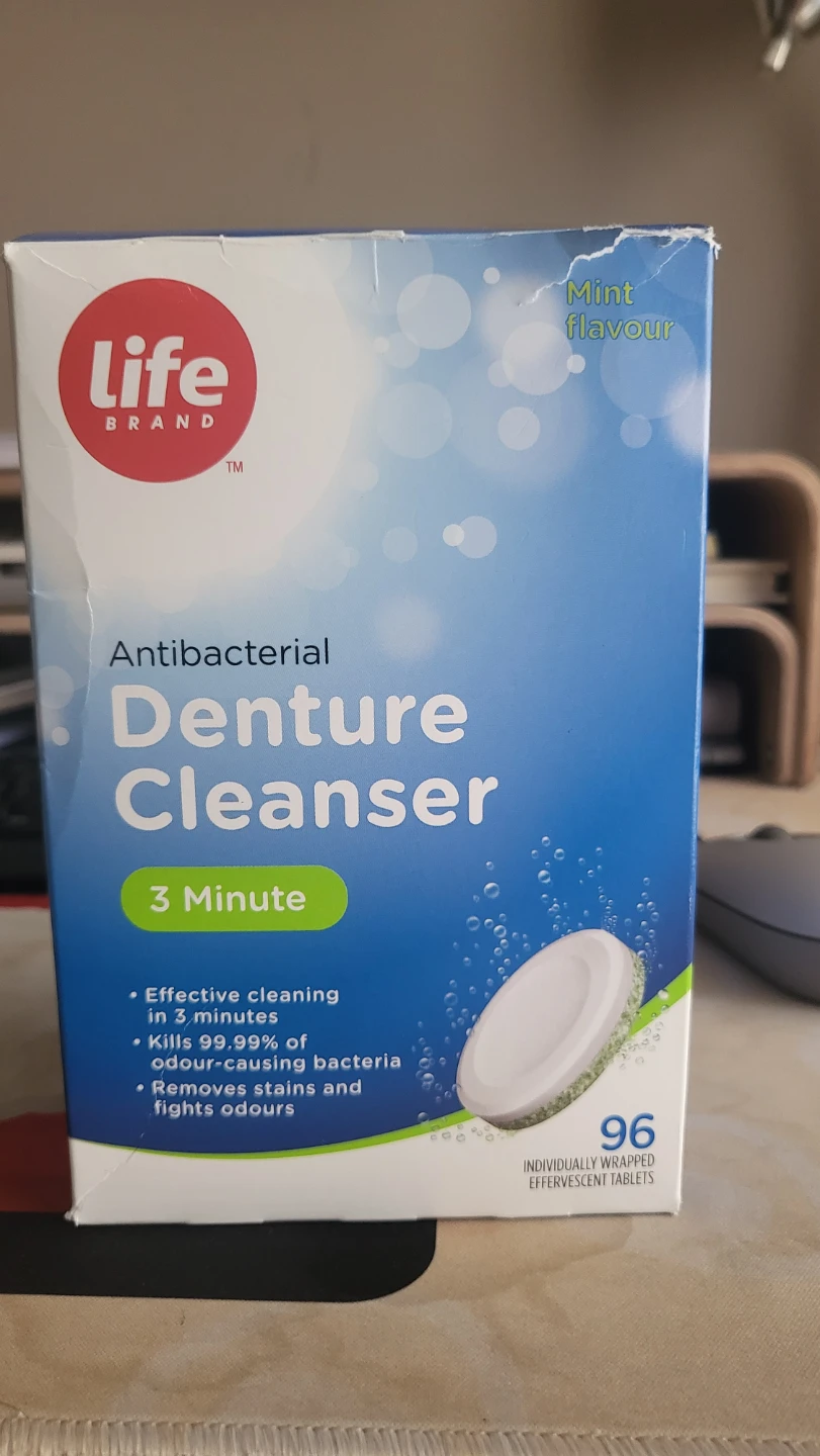 Life Brand Antibacterial Denture Cleanser - 84 Tablets 🏆