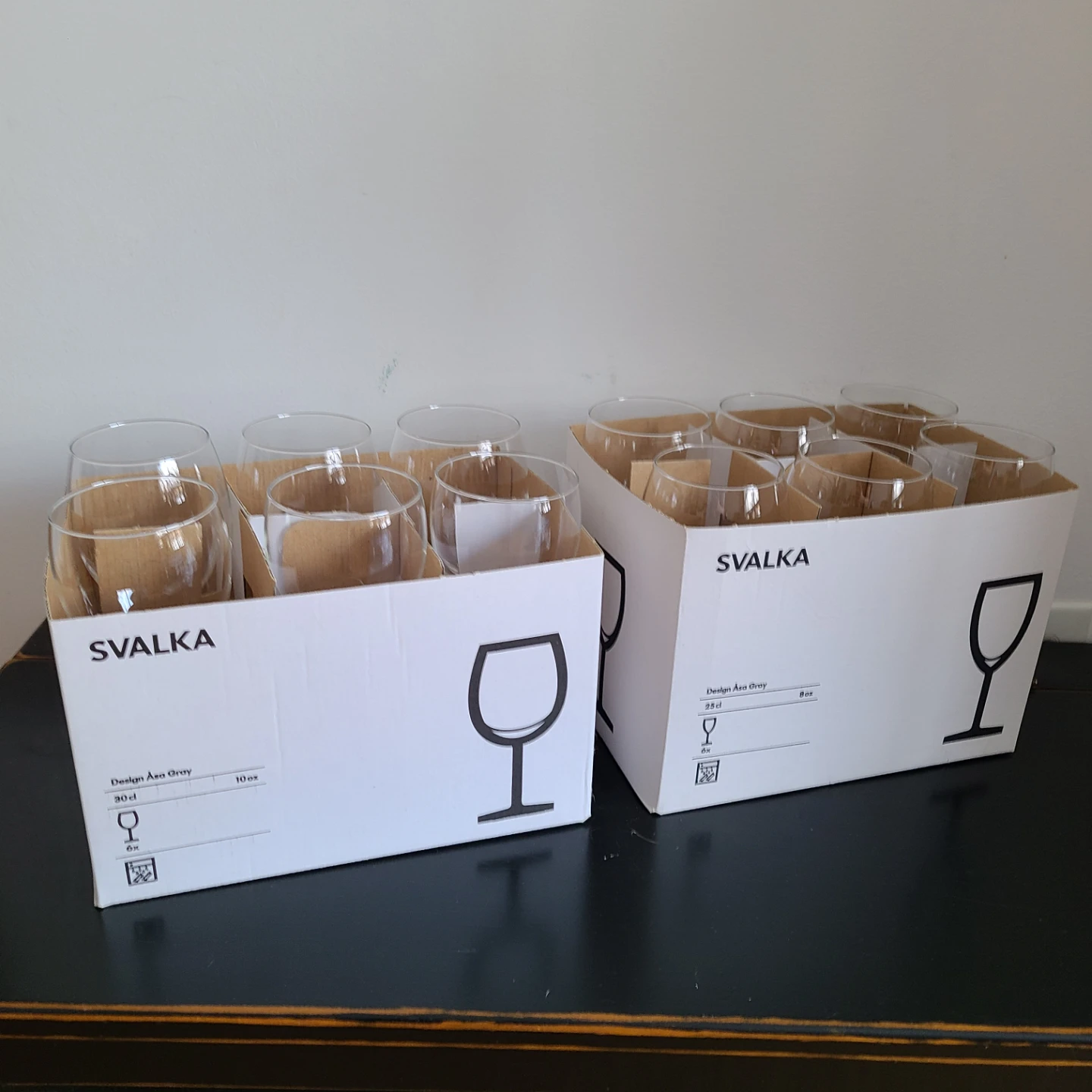 IKEA SVALKA Wine Glasses (Set of 12)