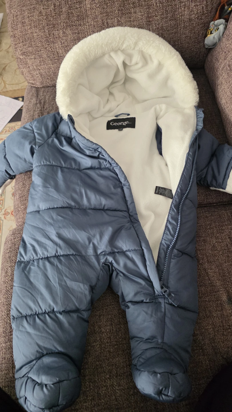 George. Baby Snowsuit - Blue, 3-6 Months - photo 3