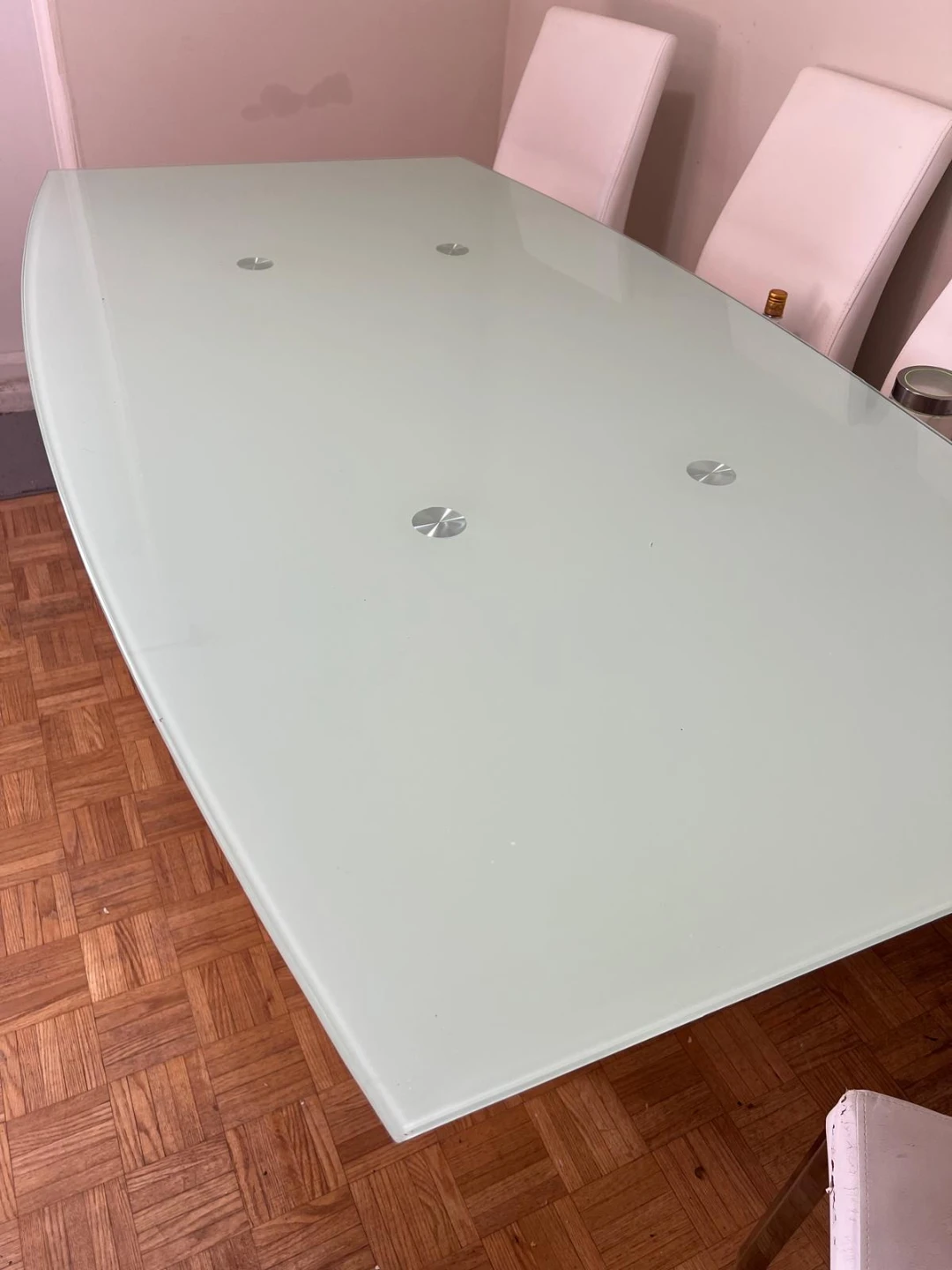Modern White  Pedestal Dining Table Base - photo 4