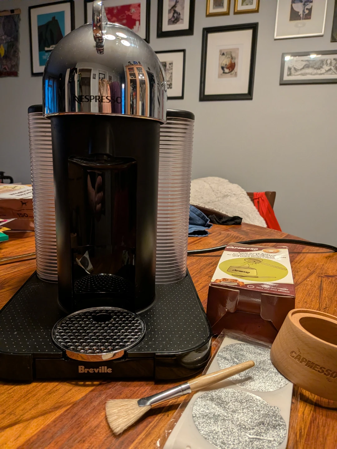 Nespresso VertuoPlus Coffee & Espresso Machine plus accessories