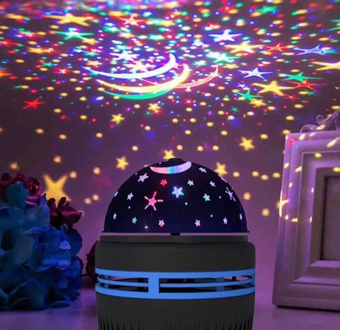 Rotating Star and Moon Projector Night Light
