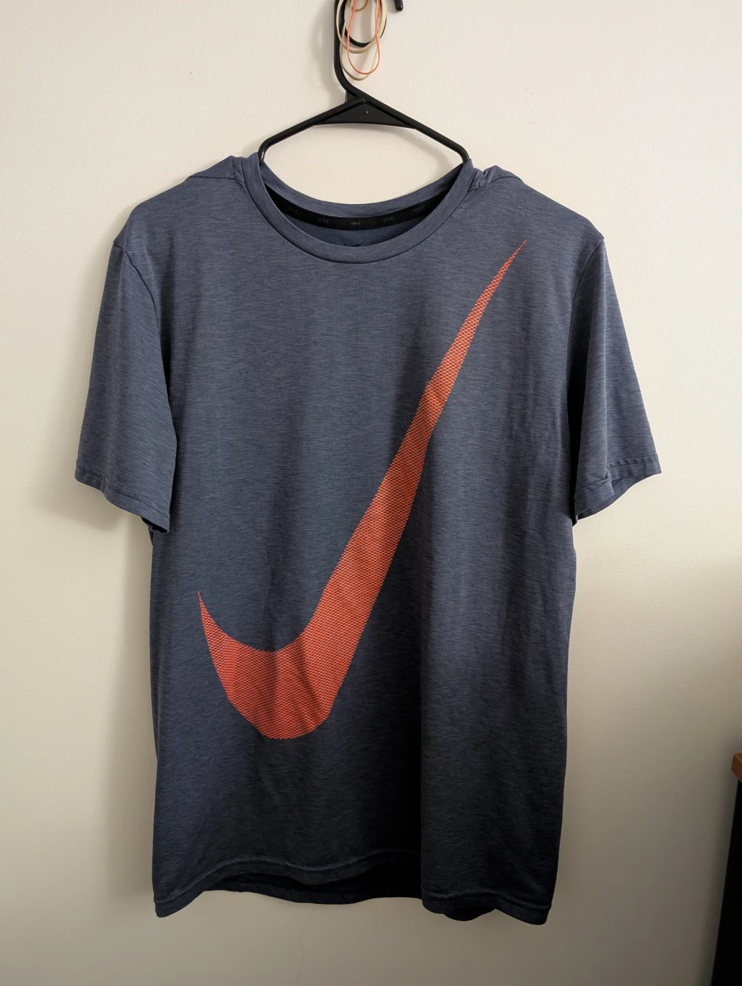 Nike Dri-Fit T-Shirt Dry Fit Gym T Shirt Big Swoosh Big Tick