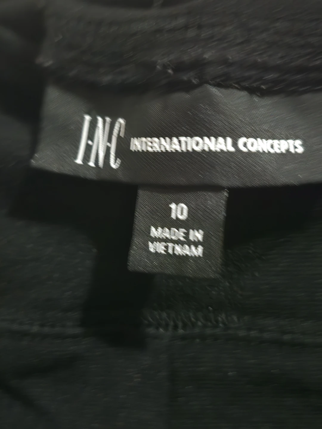​NWT I.N.C. International Concepts Black Leggings - Size 10 - photo 2