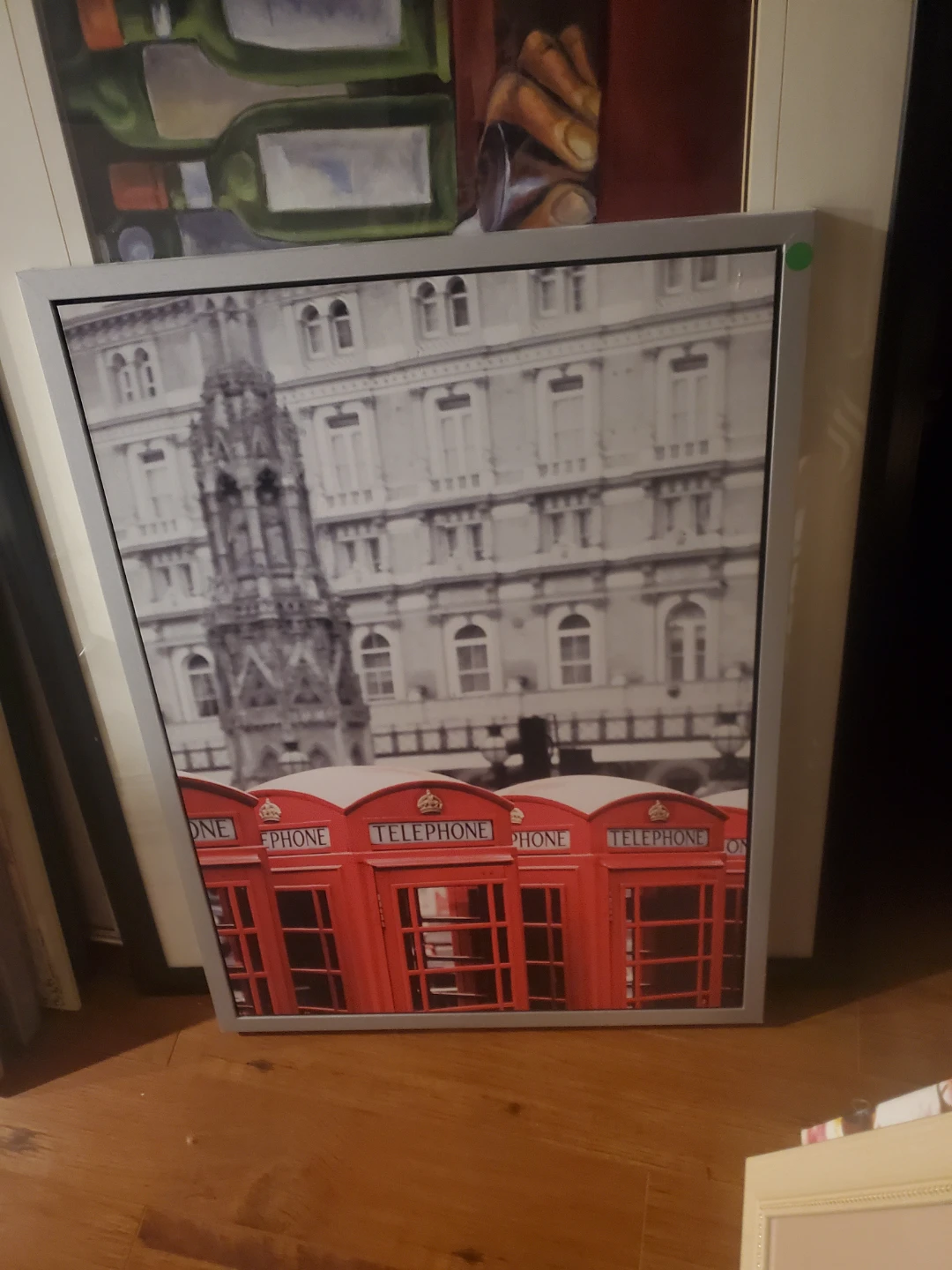 Framed London Telephone Booth Art Print