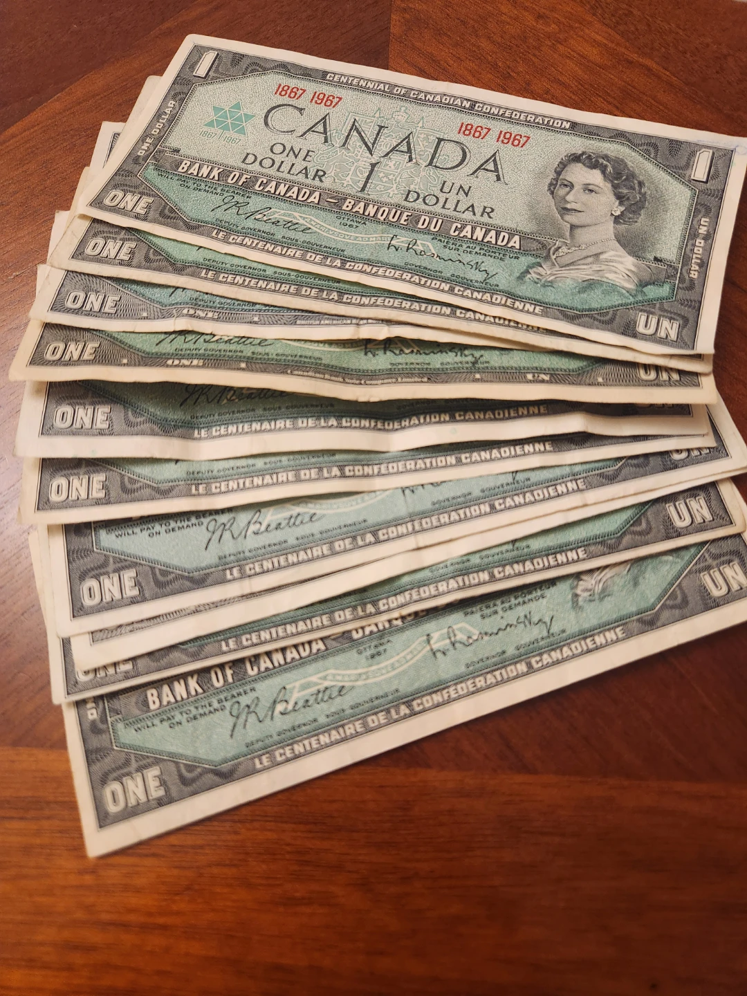 Canada 1 Dollar Banknotes (1867-1967)