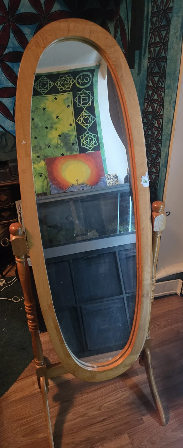 Oval Standing Mirror