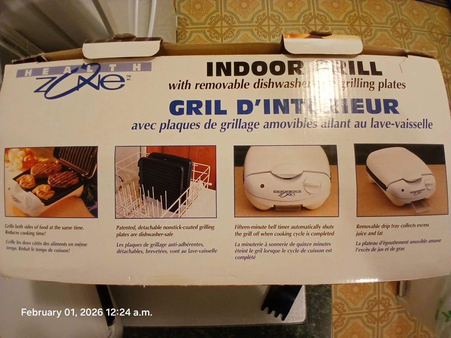 BNIB- Healthy Zone Indoor Grill. Giftable. Camping. Cottage - photo 3