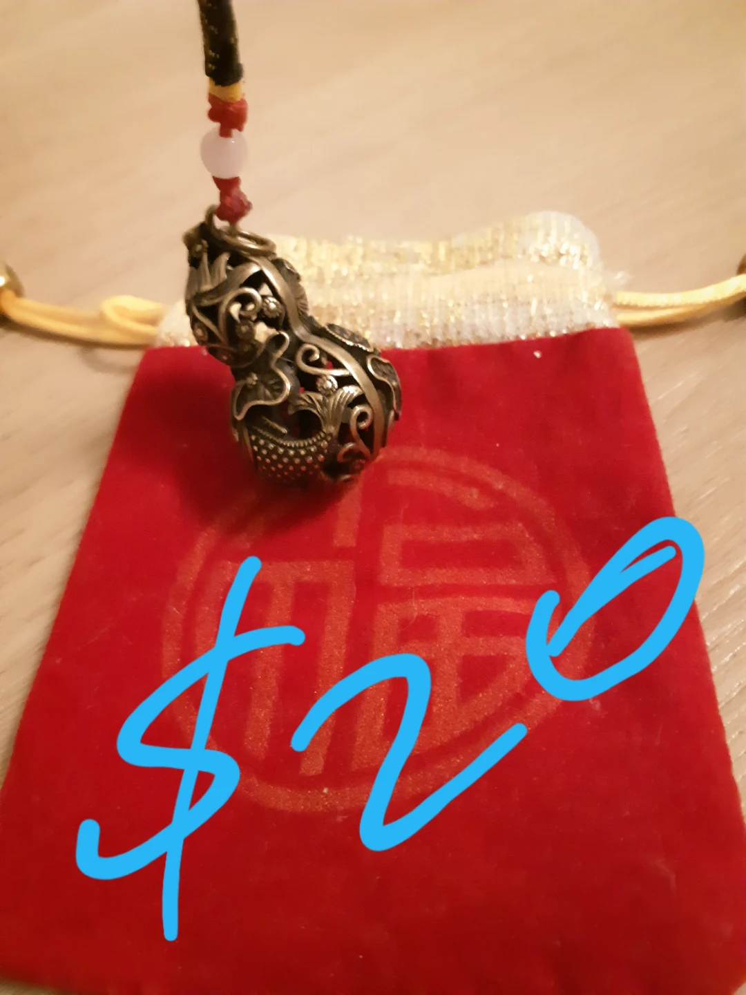 New jade leaf,  gourd ornament, laughing buddha pedant. - photo 2
