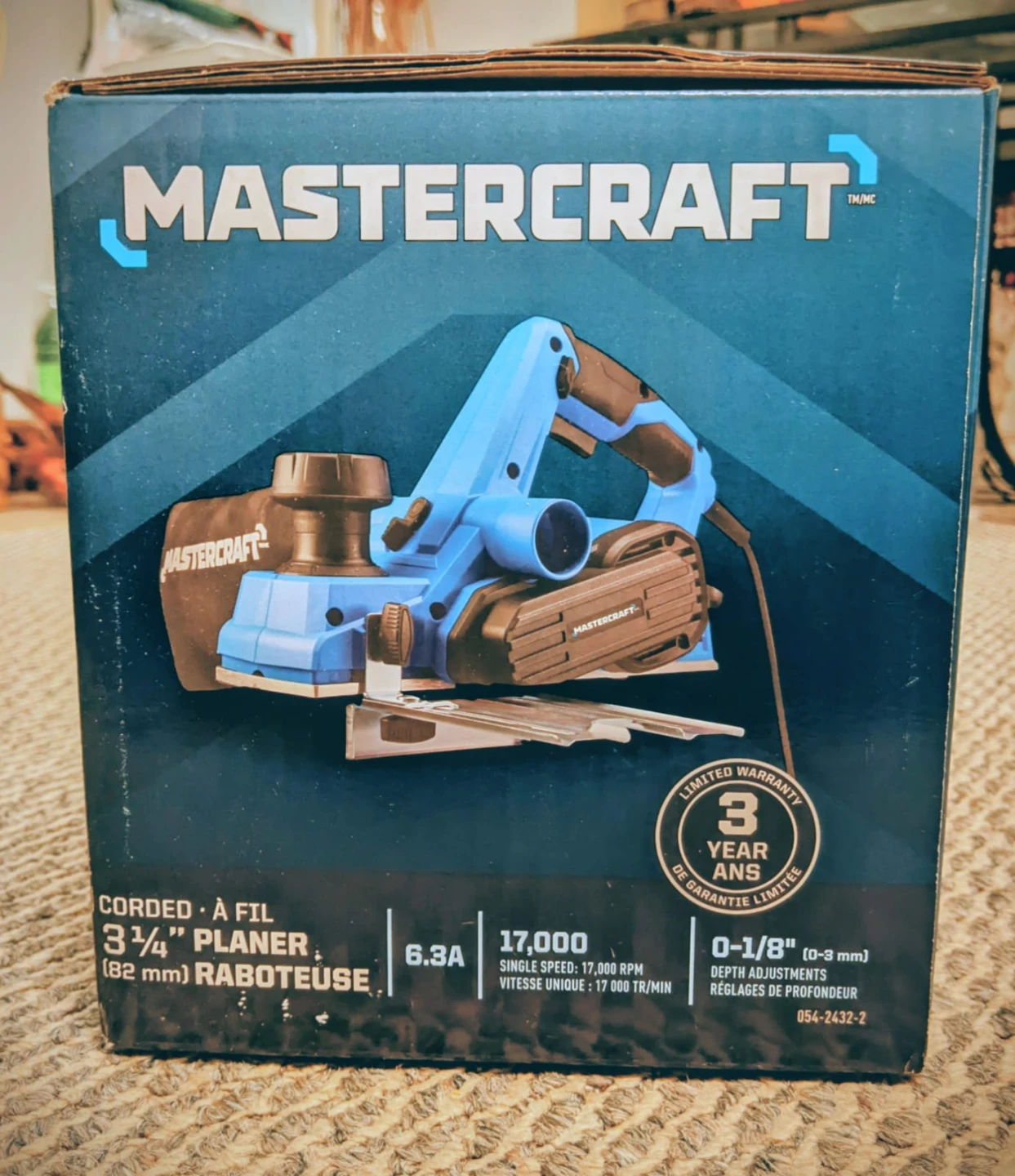 Mastercraft 3 1/4" Corded Planer - Blue 🏆 - photo 3