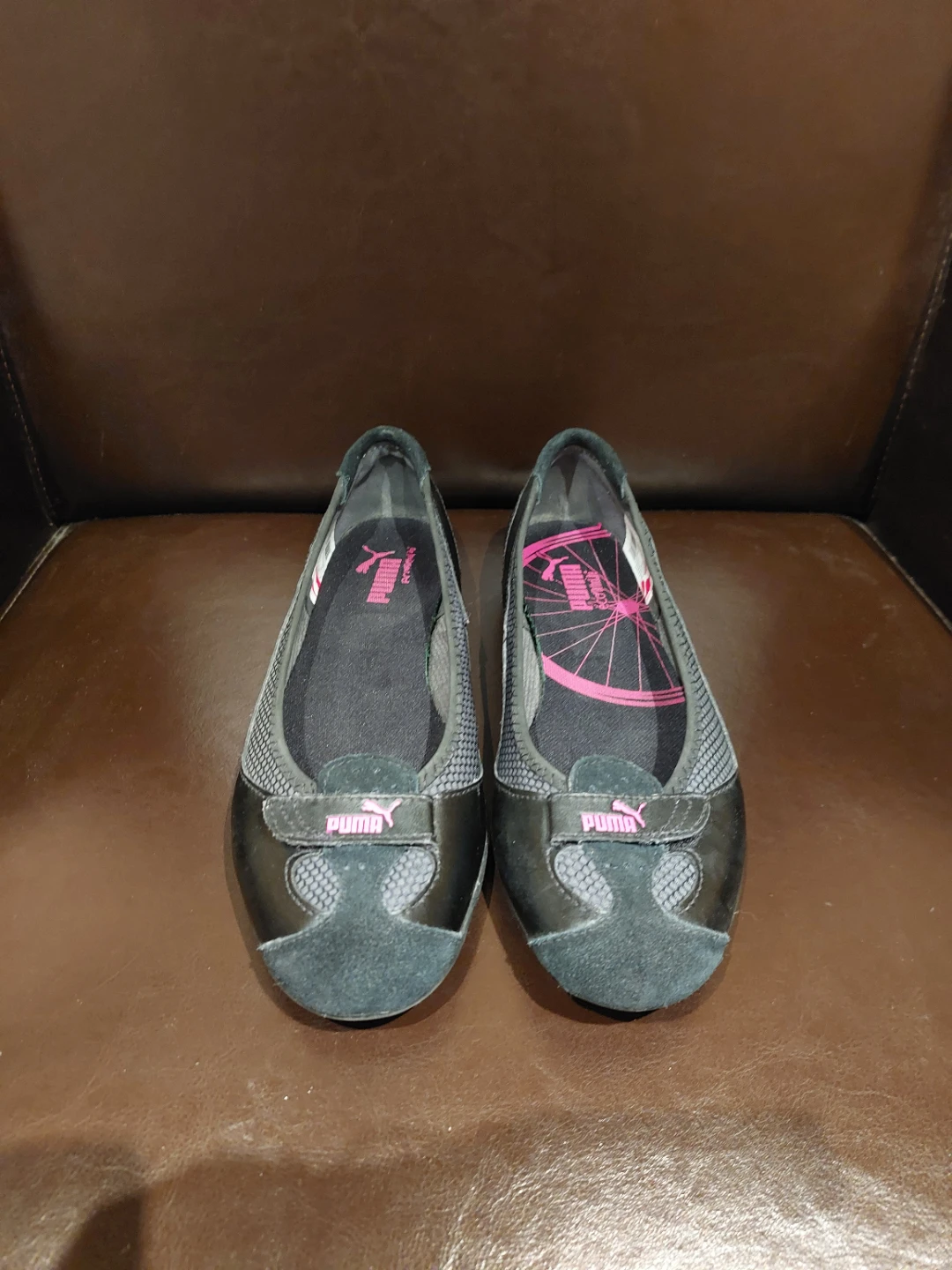 Puma Women's Black & Pink Ballet Flats size 8 - photo 2
