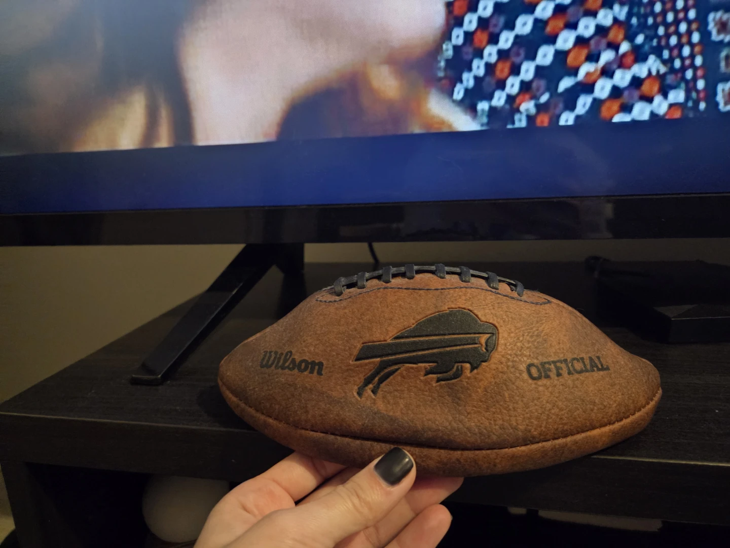 Decorative Wilson NFL football for the Bills
