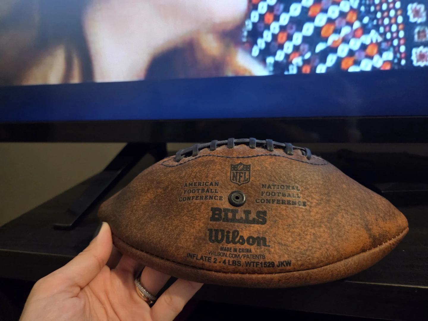 Decorative Wilson NFL football for the Bills - photo 2