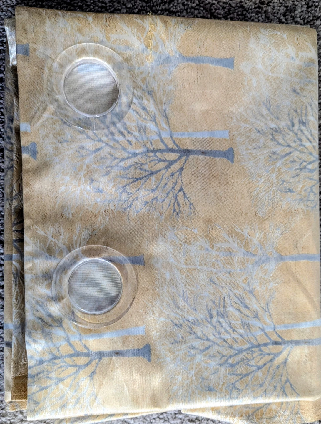 3 Curtains with Tree Pattern - photo 2