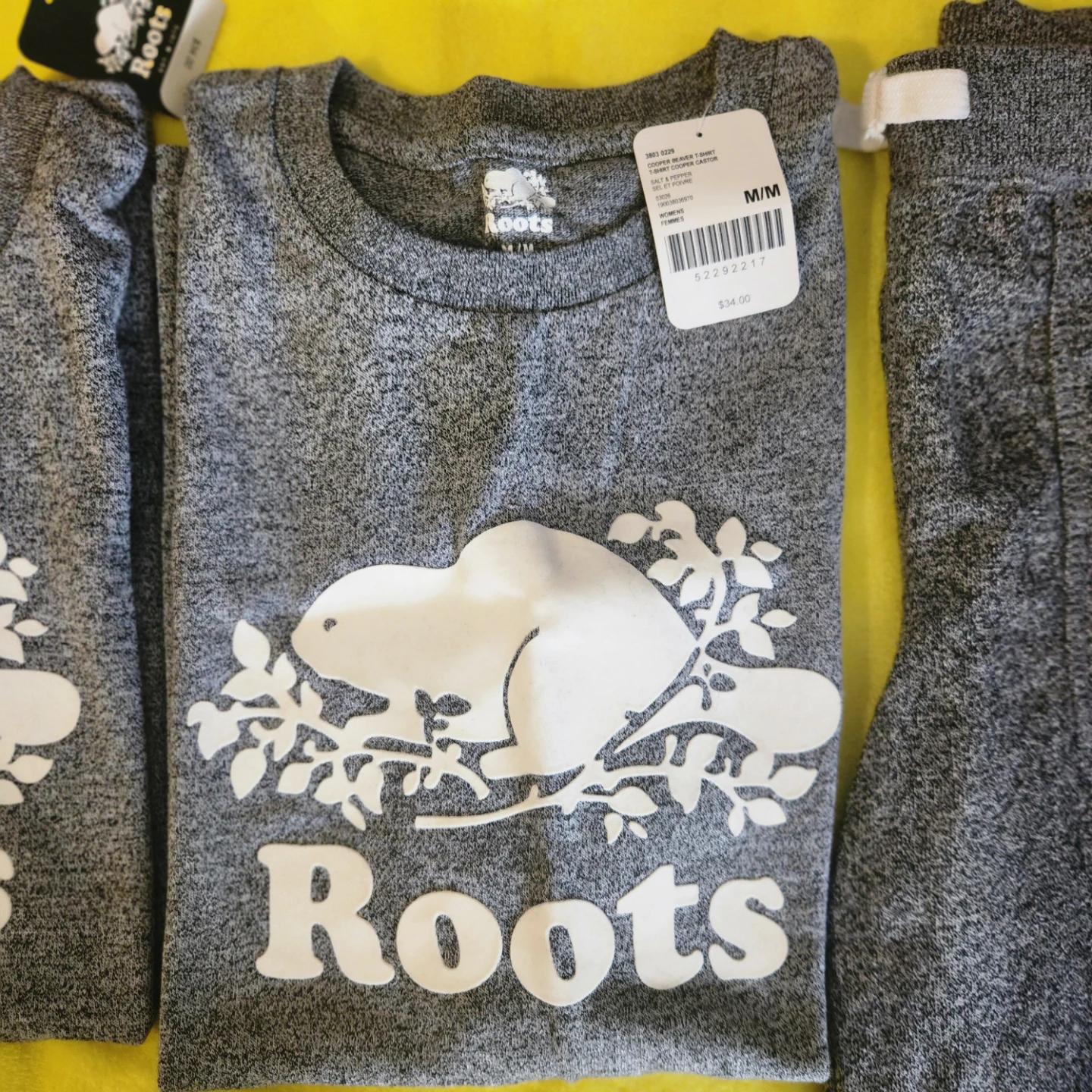 Roots  T-Shirt - Salt & Pepper - Medium - photo 3