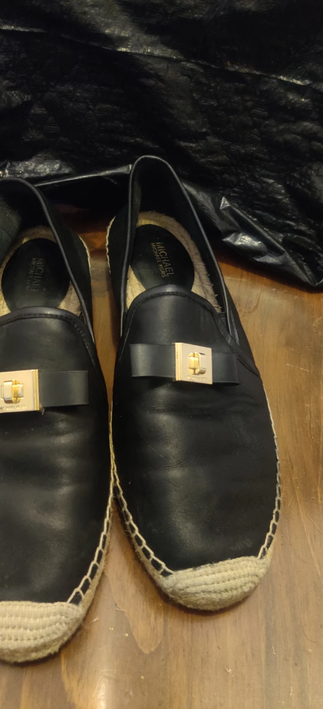 Michael Kors Black Leather Espadrille Flats - photo 2