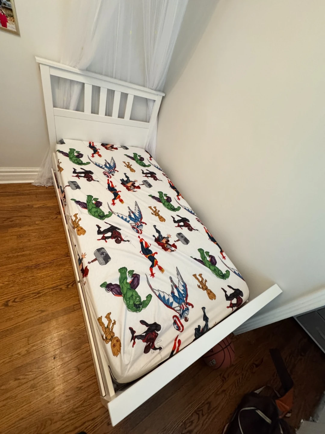 Moving Sale - White Twin Bed with Storage Drawers - photo 3