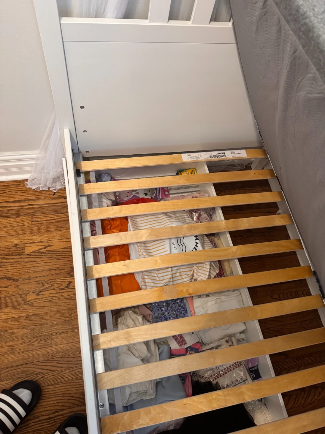 Moving Sale - White Twin Bed with Storage Drawers - photo 4