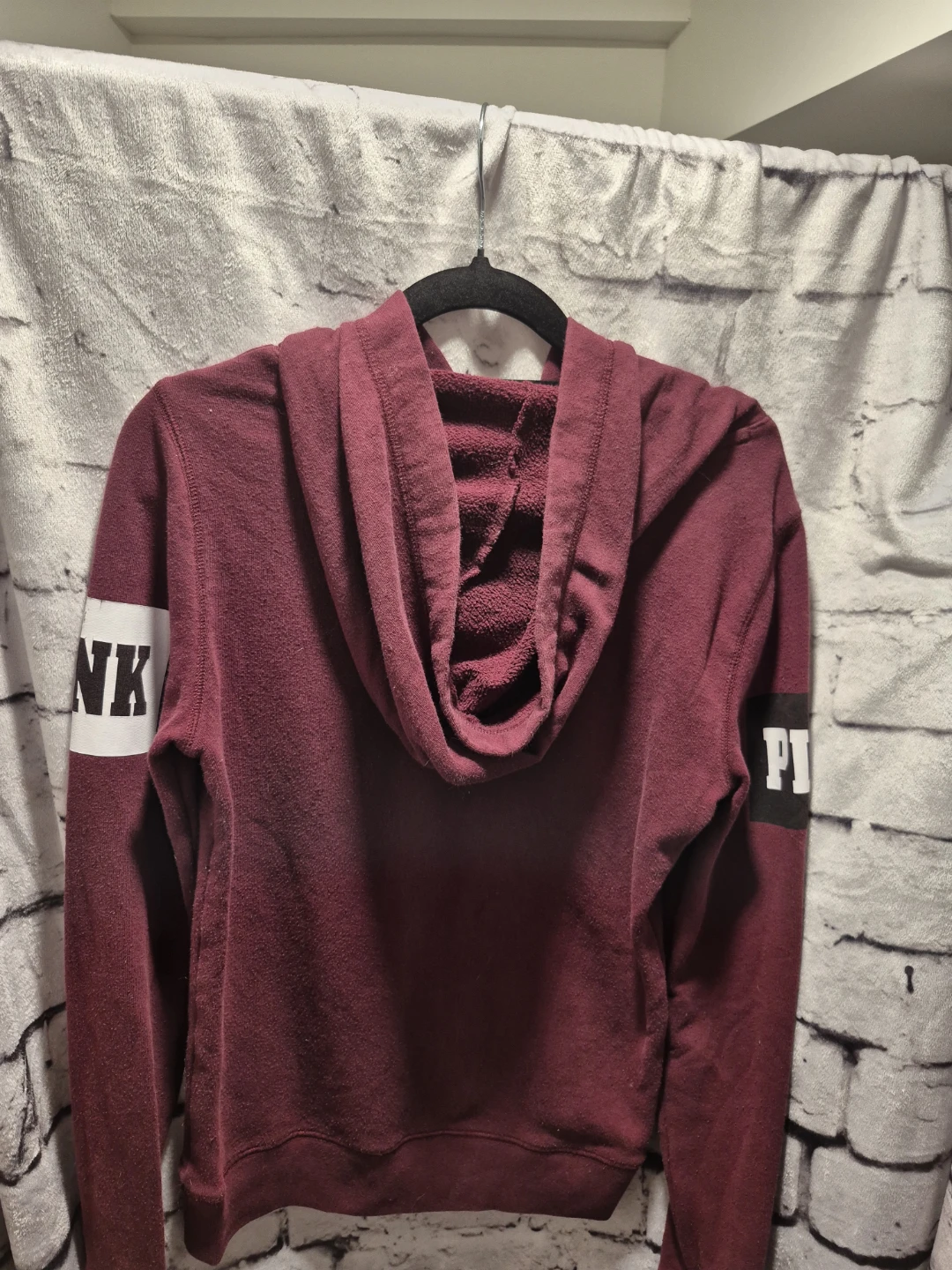 Victoria's Secret PINK Hoodie XS Burgundy - photo 3
