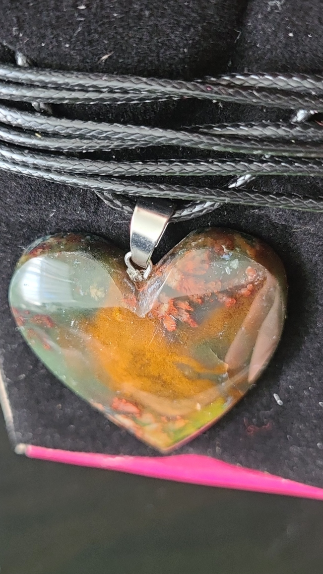 New Heart-shaped Stone Pendant Necklace🏆 - photo 4