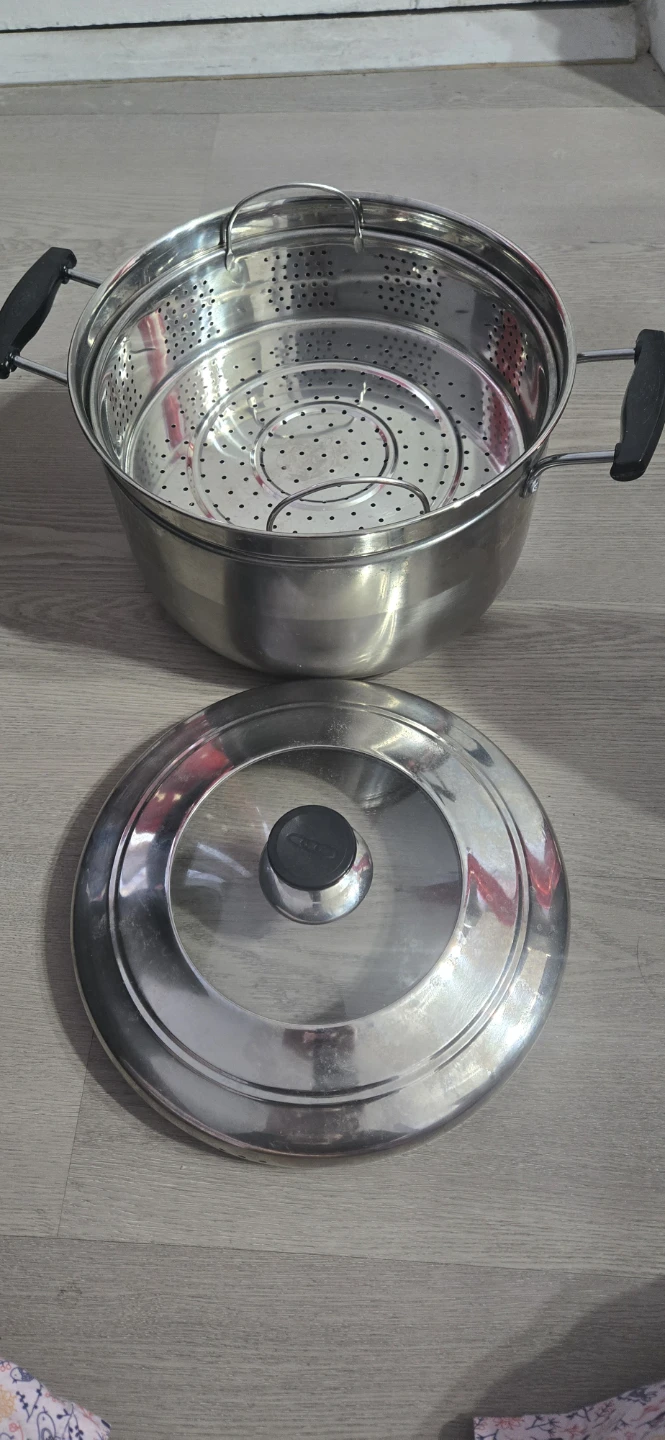 Stainless Steel Steamer Pot with Lid - photo 3
