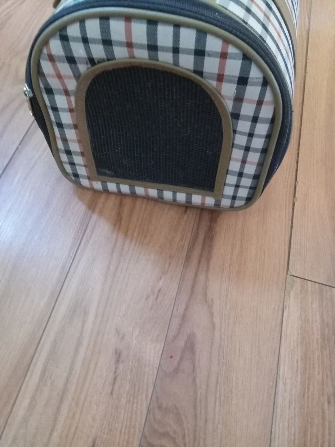Pet Carrier Bag Plaid Barrel Style - photo 4
