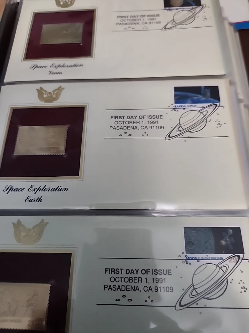 Collection of First Day Issue Gold Stamps - photo 4