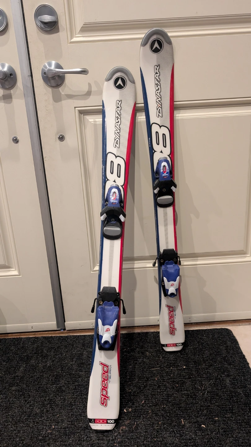 *Youth* Lange Blue Ski Boots and Dynastar Skis - photo 2