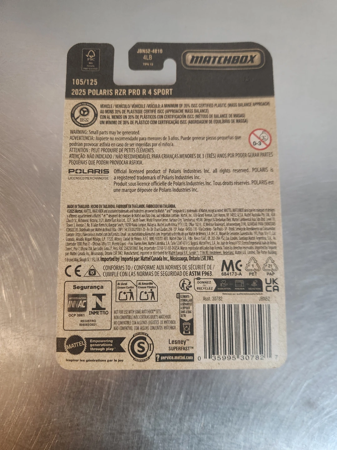Matchbox 2025 Polaris RZR Pro R 4 Sport - photo 2
