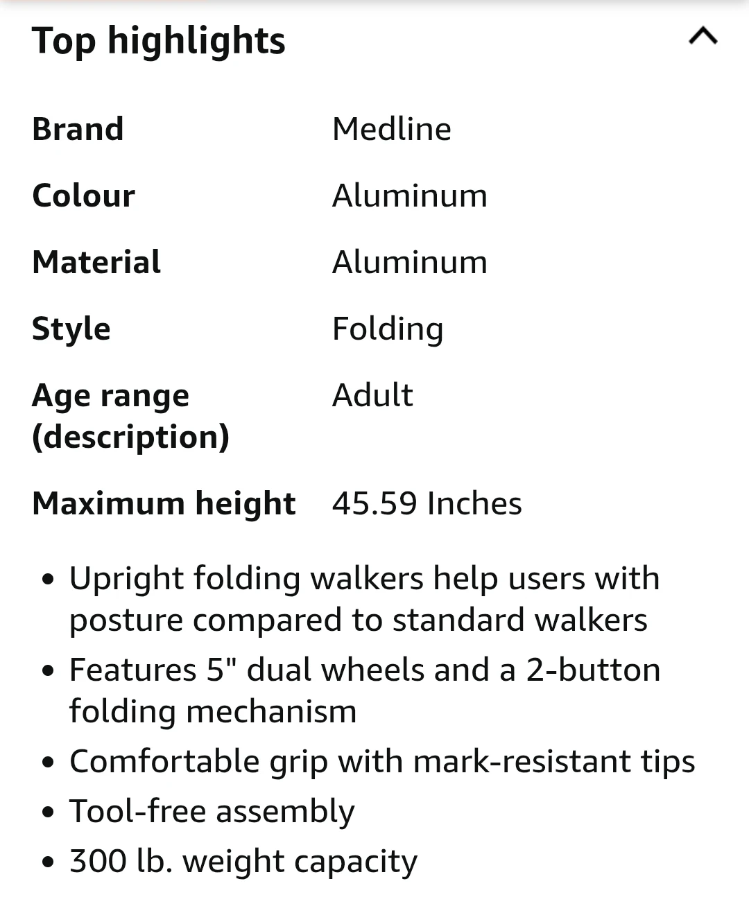 Medline Upright Walker - photo 5