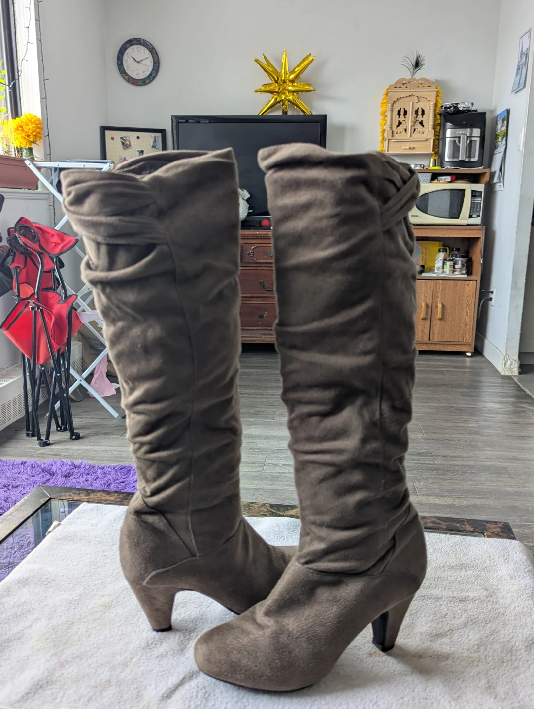 Women's Brown Slouch Boots Size 6