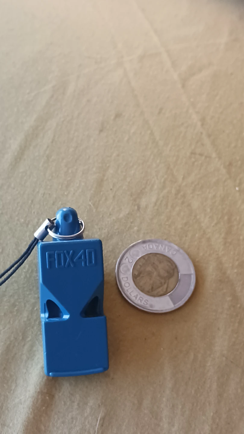 Fox 40 Blue Whistle with keychain Lanyard