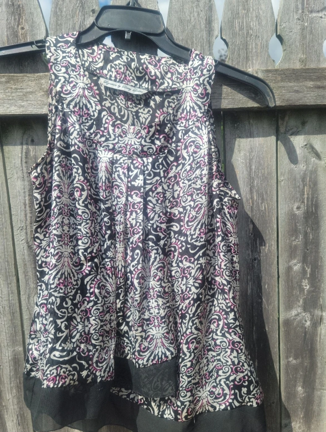 Signature by Larry Levine Sleeveless Print Top