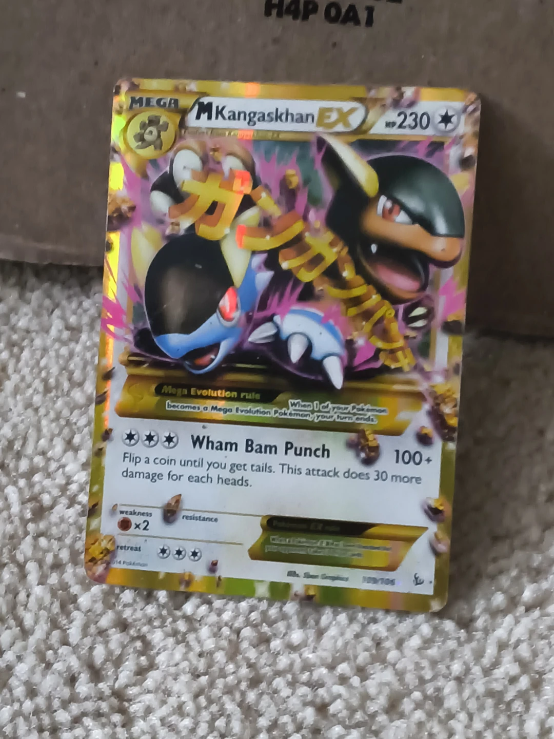 Mega Kangaskhan EX Pokémon Card