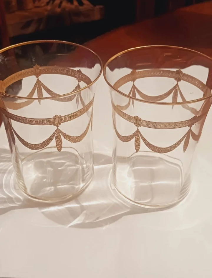 MOSER LOBMEYR  BOHEMIAN 24KARAT GOLD GLASSES - photo 2