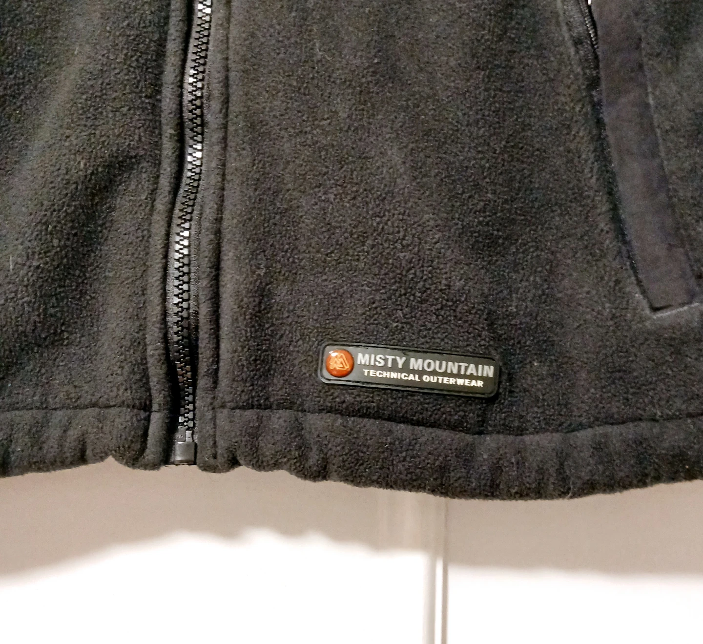 Women Medium Misty Mountain Black Fleece Zip-up Sweater - photo 3