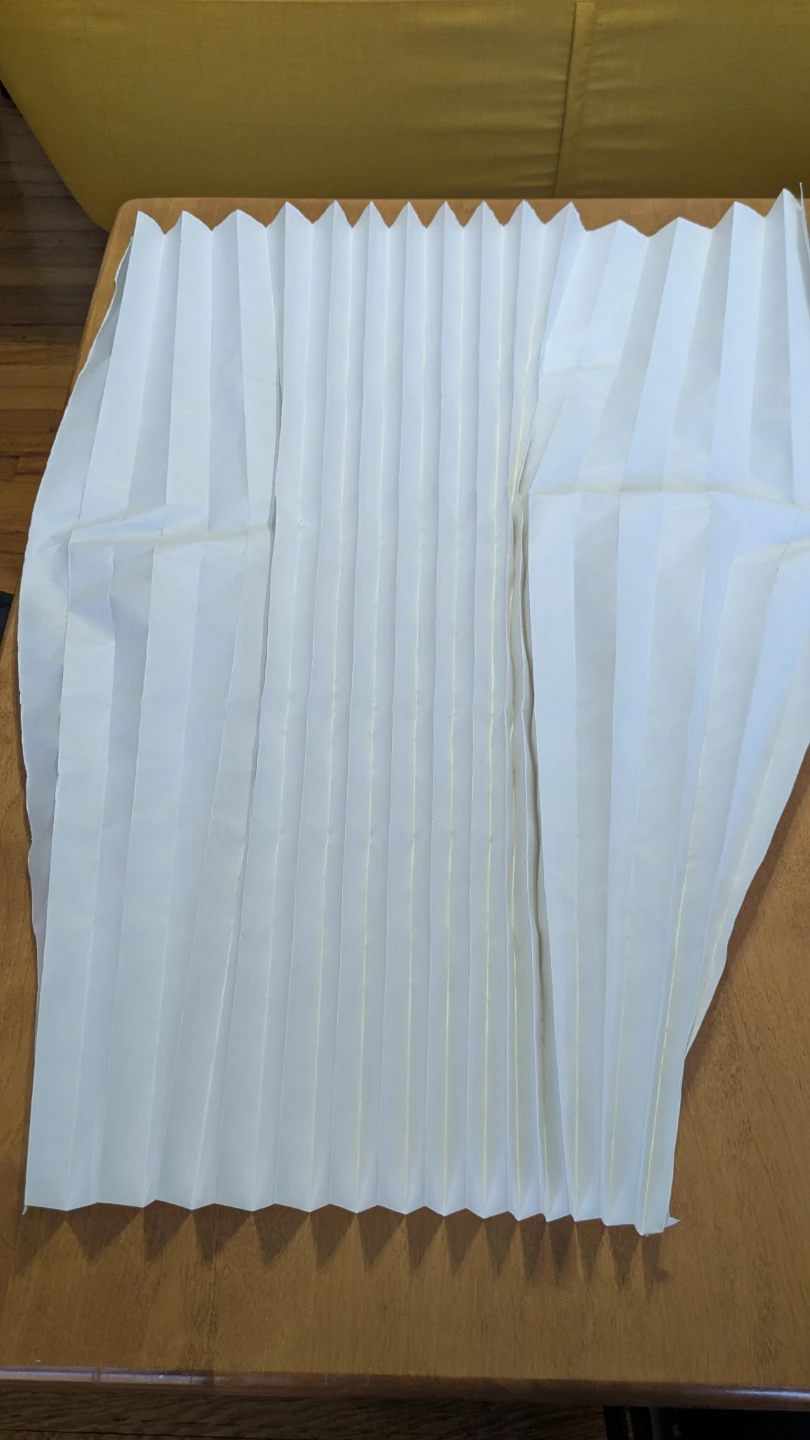 White Pleated window shade - photo 2