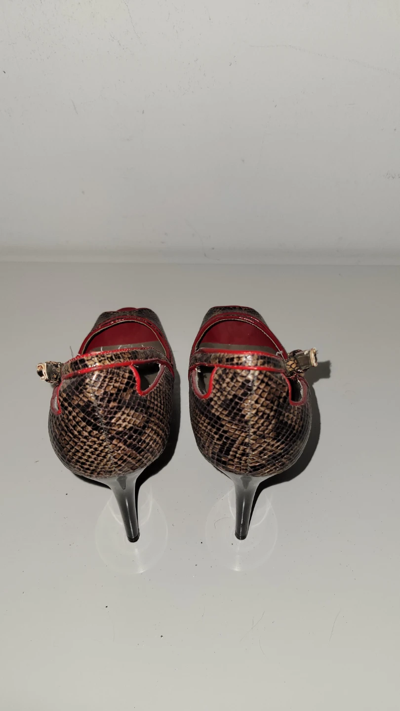 Guess Peep Toe Heels - Snake Print - photo 3