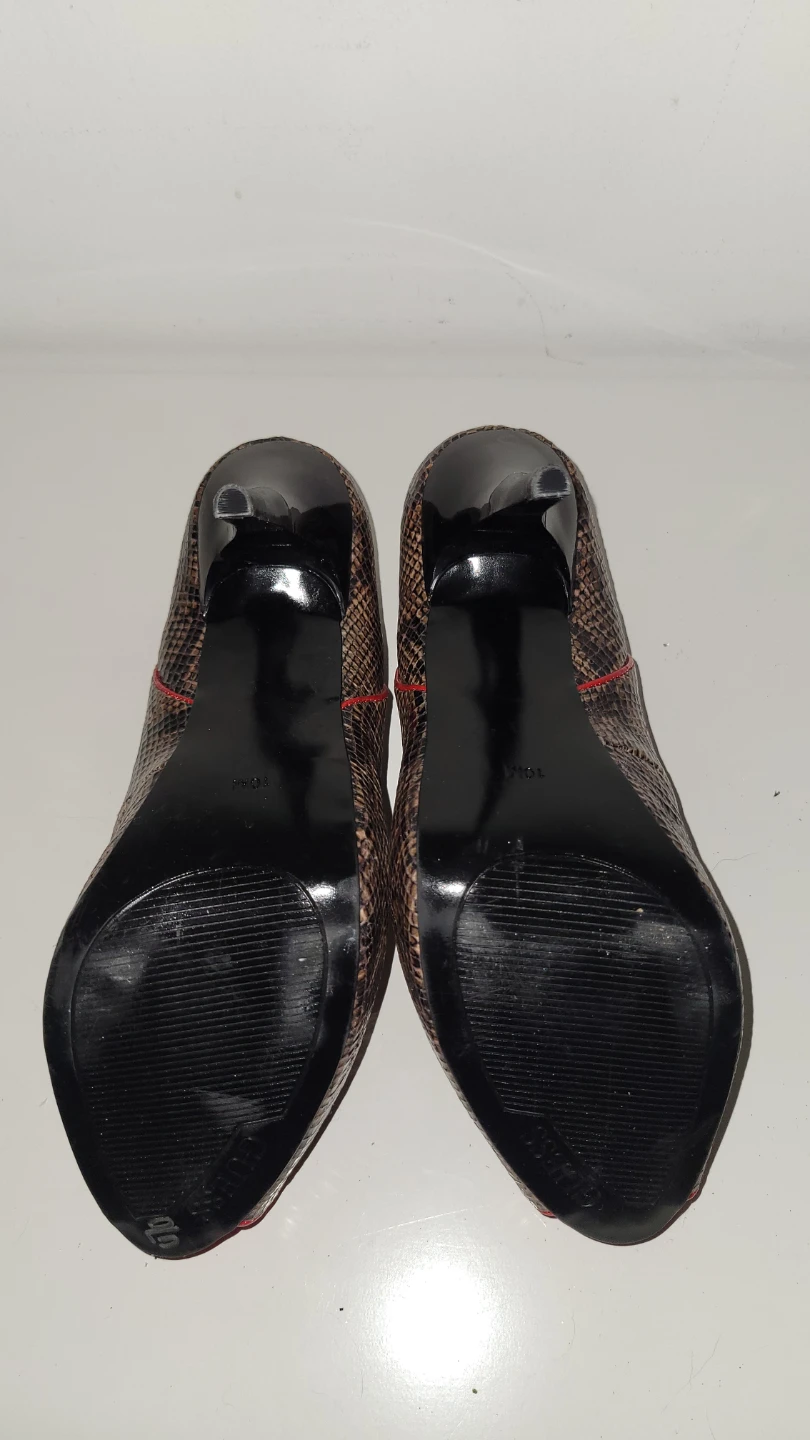 Guess Peep Toe Heels - Snake Print - photo 4