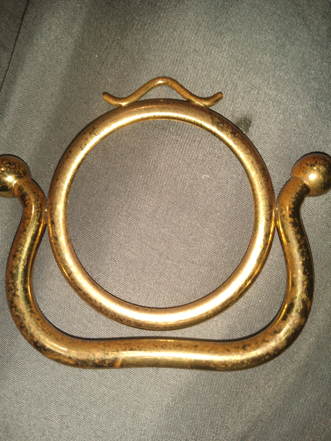 Antique small brass frame