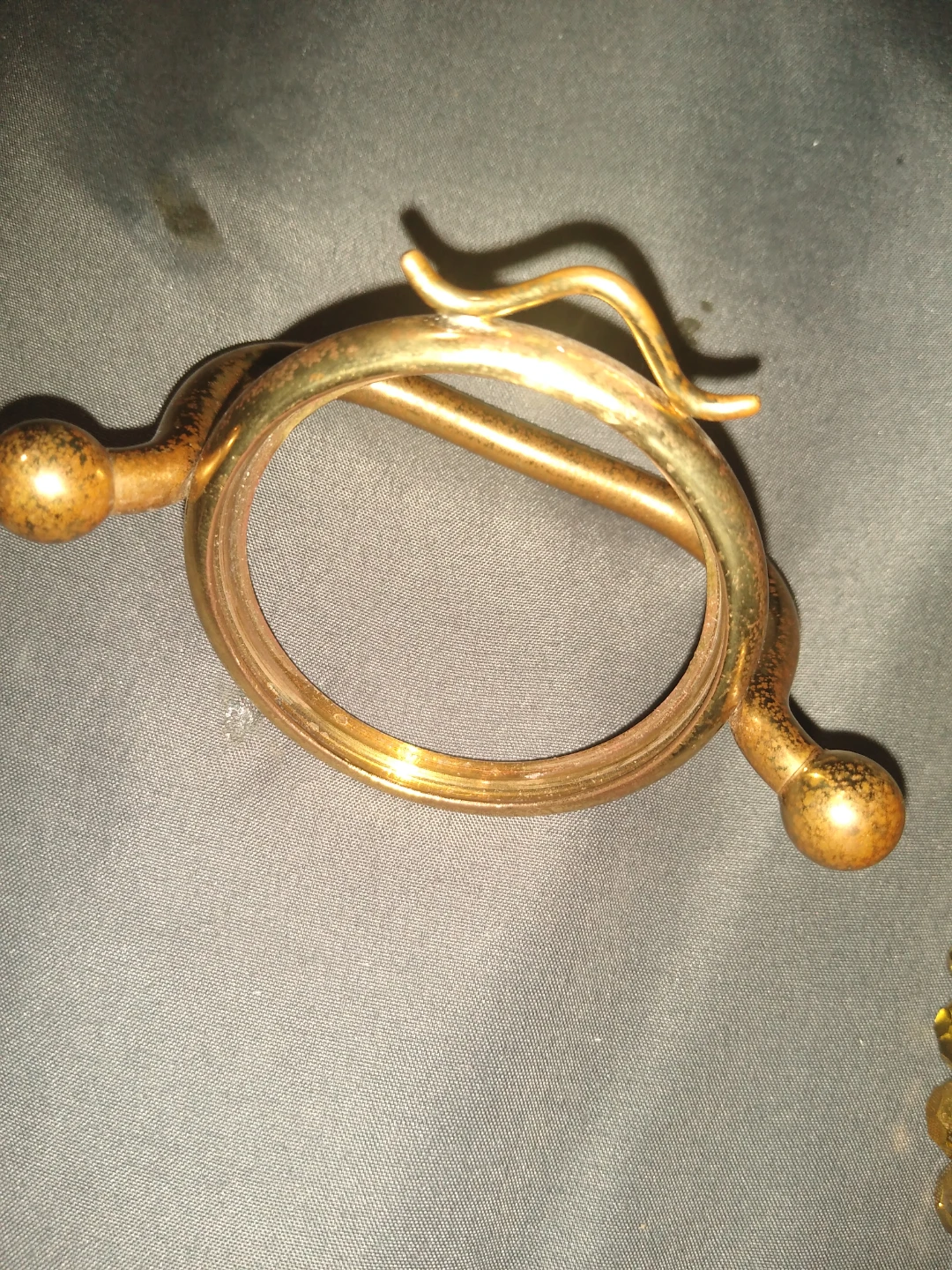 Antique small brass frame - photo 2