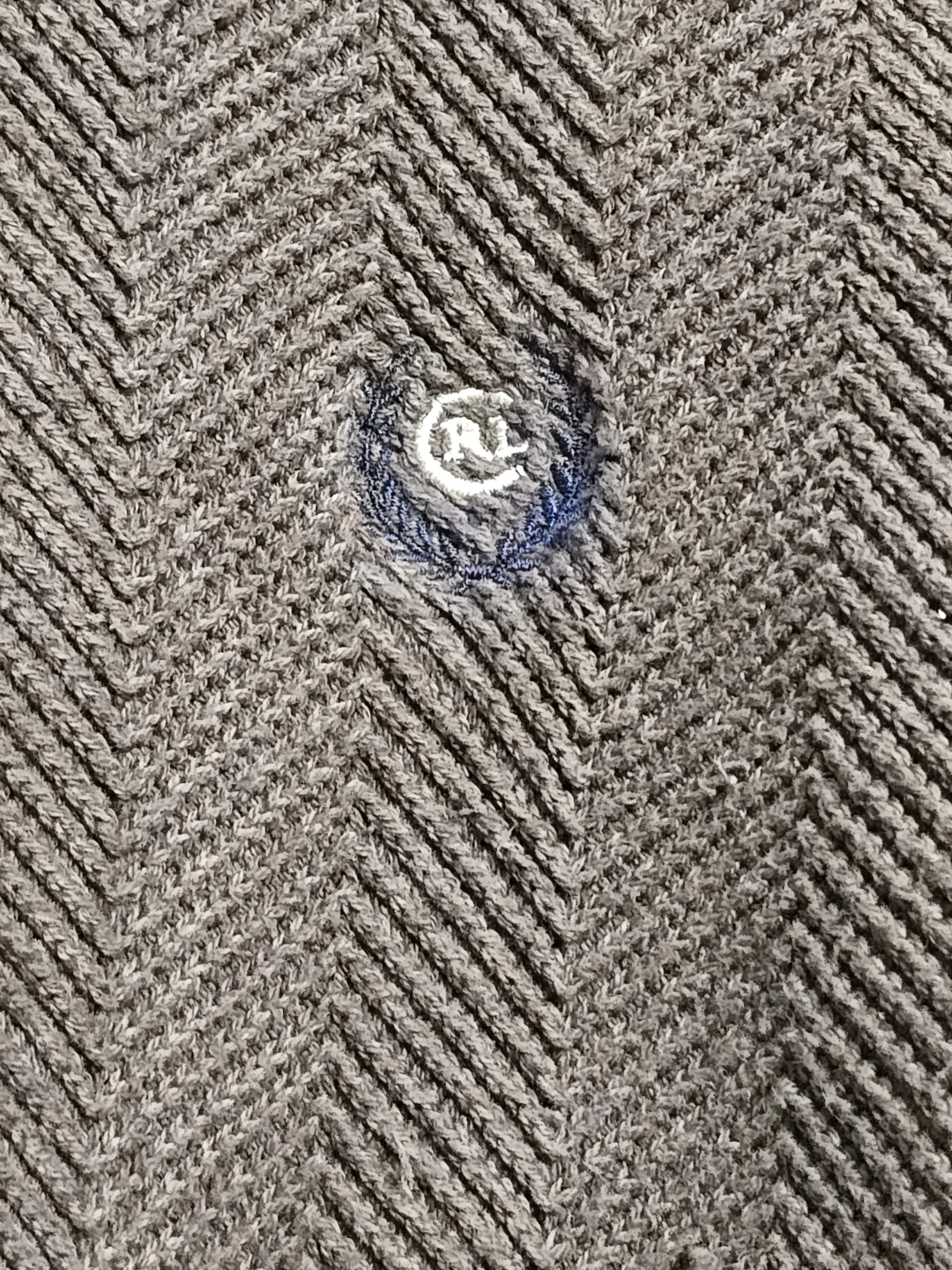 Vintage Chaps Ralph Lauren Sweater Large knit Brown Herringbone - photo 3