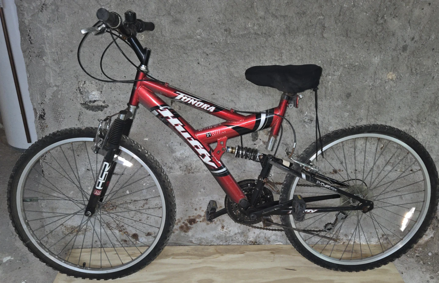 Husky Tundra Dual Suspension Mountain Bike - Red