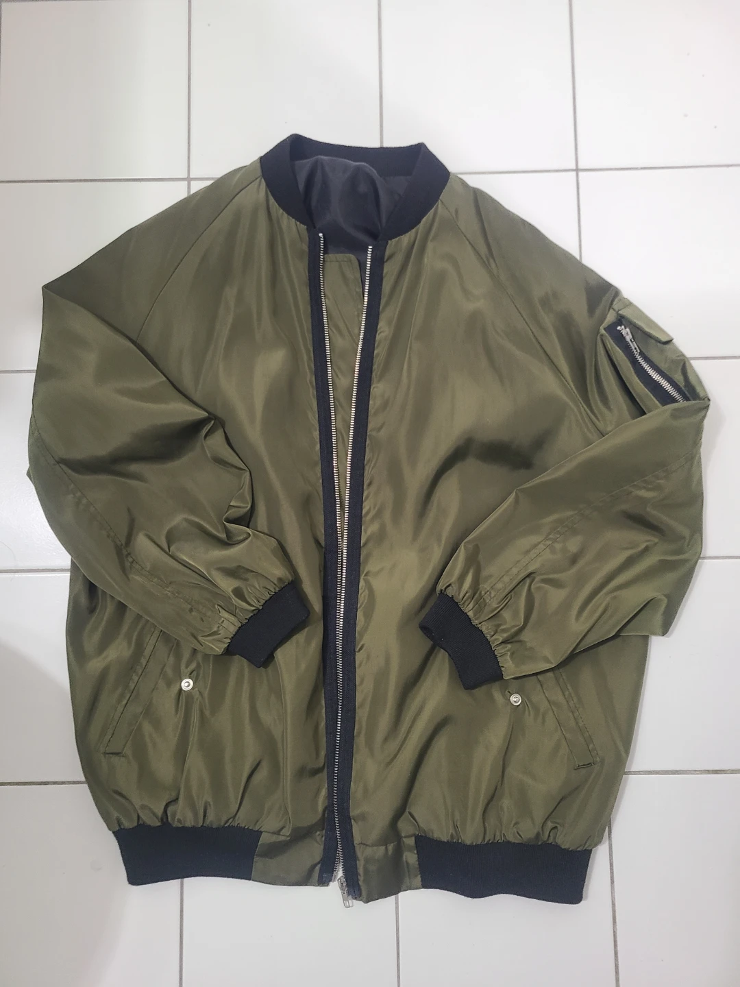 Olive Green Bomber Jacket