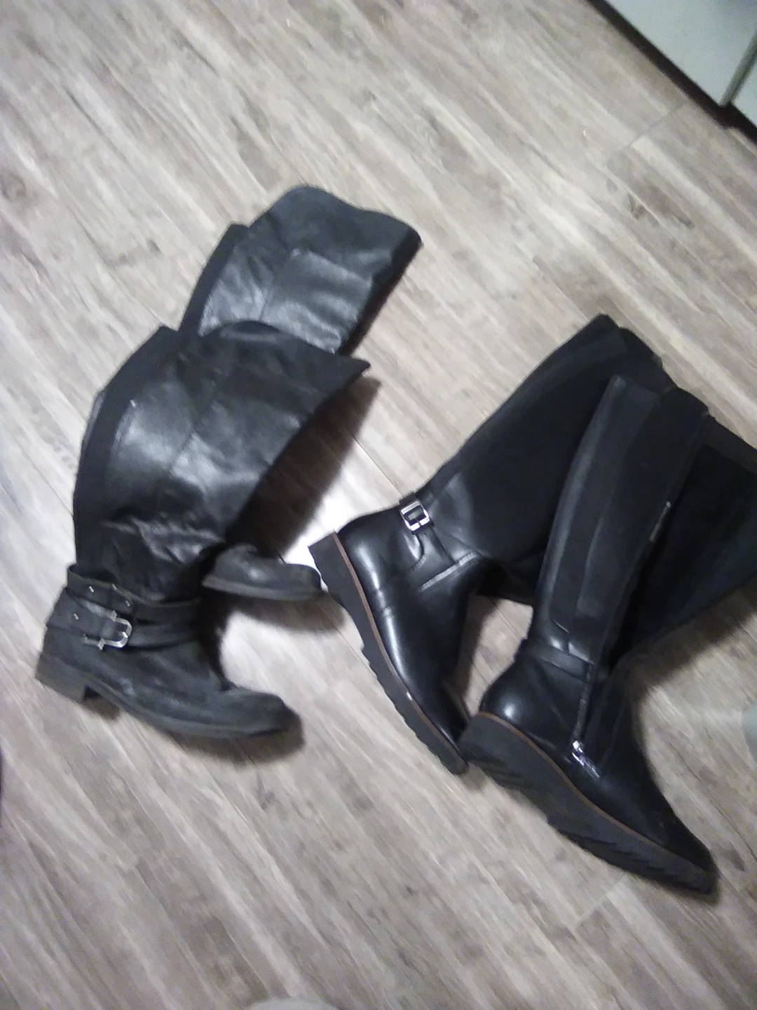 Women's black boots