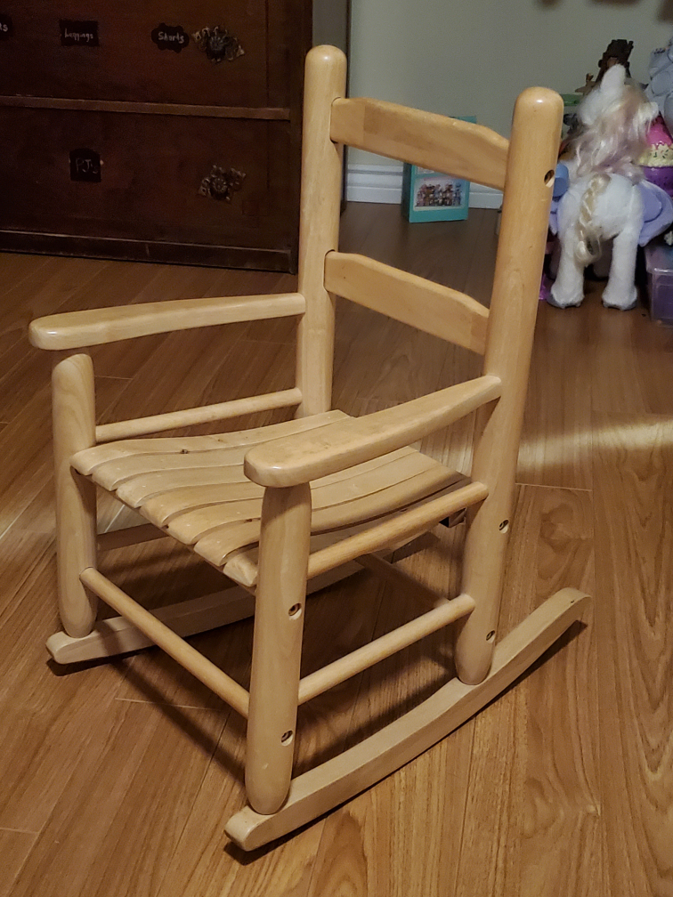 Wooden Kids Rocking Chair
