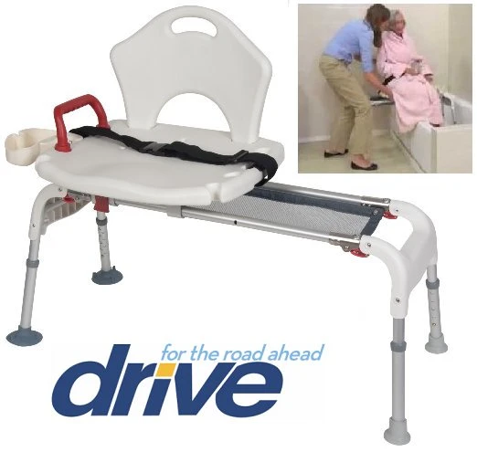 Drive Medical -Sliding Bathtub Transfer Bench Shower Chair - photo 2