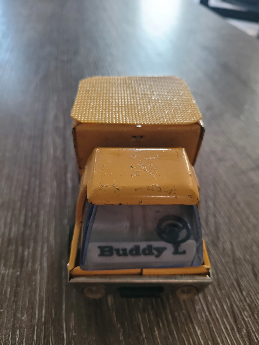 Buddy L Yellow Pressed Steel Dump Truck Toy