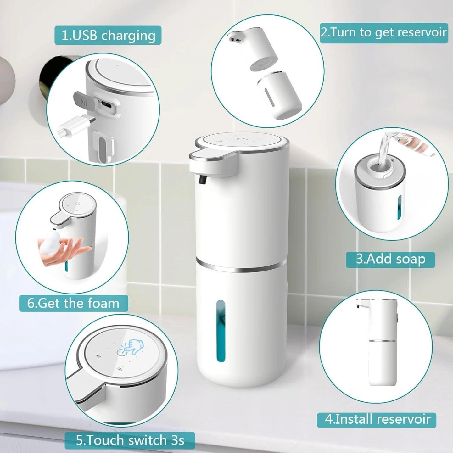 Automatic Soap Dispenser with Display Screen - photo 3